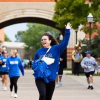 Participant finishes course excited